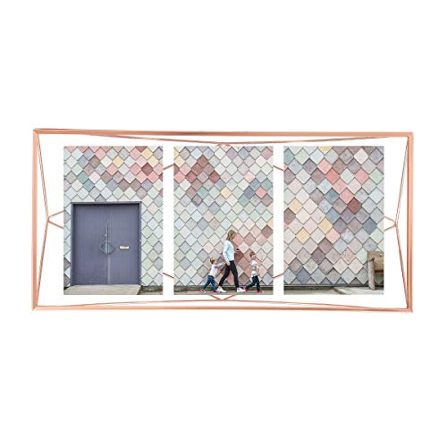 Umbra Prisma Multi Picture Frame  Photo Display for Desk or Wall, Copper