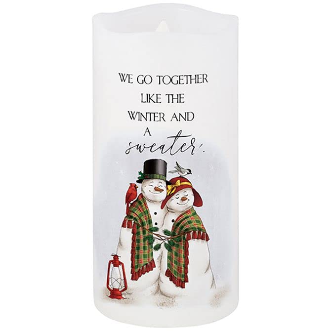 Carson Home Accents Go Together Moving Wick Candle, 6-inch Height