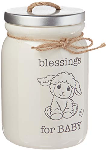 Precious Moments 193405 Blessings For Baby Prayer Jar, 6 inch
