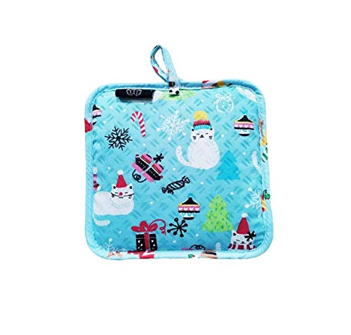Two Lumps of Sugar KTX2011-CATS Holiday Cats Silicone Hottie, 8-inch Square