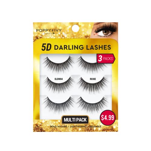 Absolute New York Poppy & Ivy 5D Darling Lashes - 3 Pairs (Roxie)