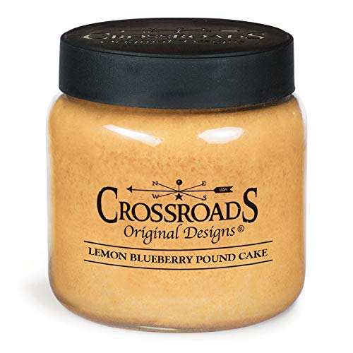 Crossroads LBP16 Lemon Blueberry Pound Cake - 16 oz. Jar