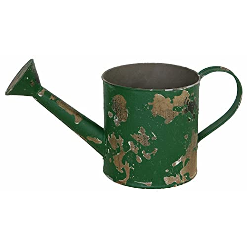 Great Finds GA012 Tin Watering Can, Green, 12-inch Width