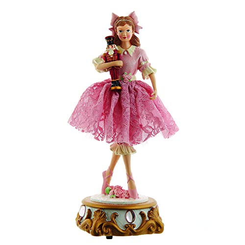 Kurt Adler Adler Clara Ballet Nutcracker Musical Deco Indoor D√©cor, 11.25-Inches, Pink