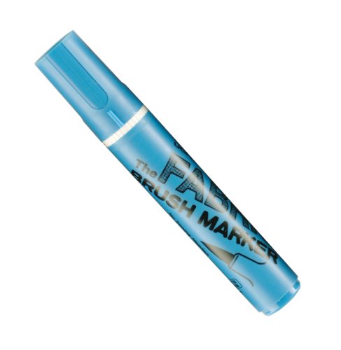 Uchida 722-C-F10 Marvy Fabric Brush Point Marker, Fluorescent Light Blue