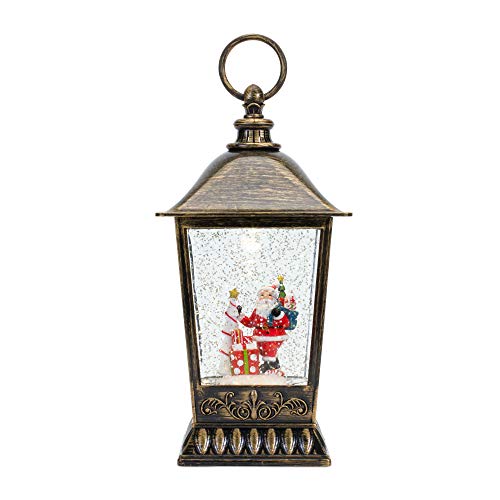 Melrose 83444 Plastic Snow Globe with Santa, 11-inch Height