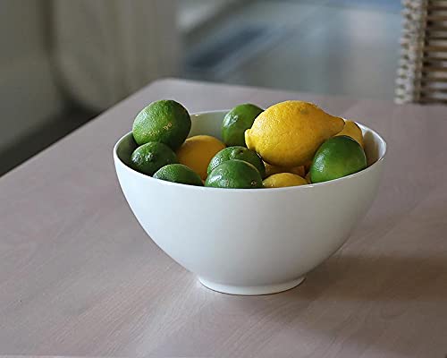 Pillivuyt, Large 'Cecil' 11.75" Deep White Porcelain Serving Bowl, 6.25 Quarts