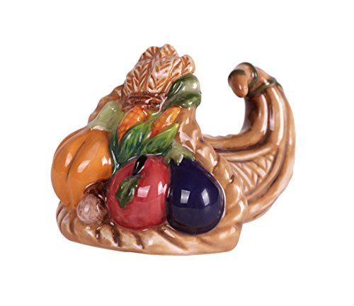 Blue Sky Clayworks Clayworks Cornucopia Salt & Pepper Set, Multicolor