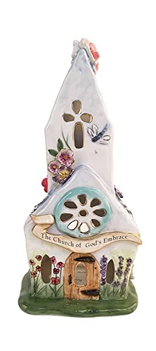 Blue Sky Clayworks Clayworkss Easter Church Candle House, Multi