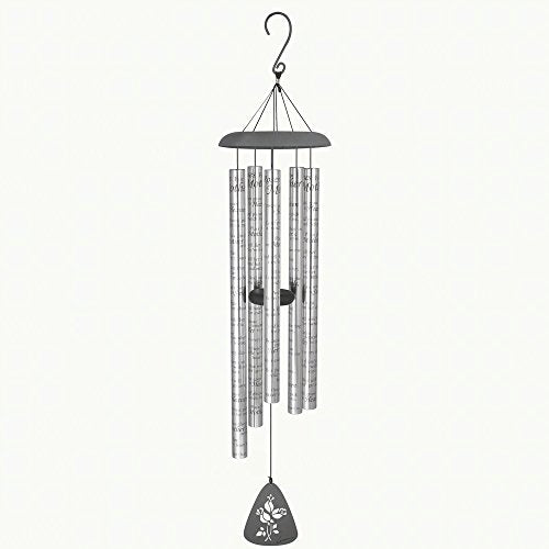Carson Home Accents Sonnet Wind Chime, 44-Inch Length, Roses for Mother