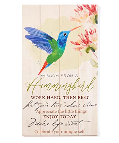 Giftcraft Hummingbird Sentiment Wall D√©cor, 19-inch Height