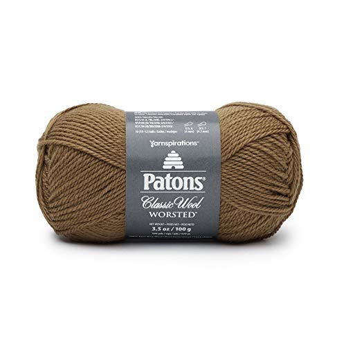Spinrite Yarns (CA) Patons Classic Wool Yarn, Brown Mustard