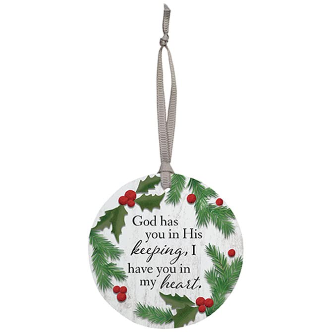 Carson Home Accents His Keeping Hanging Ornament, 3.5-inch Diameter