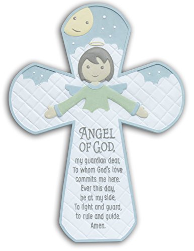 Cathedral Art Abbey Gift Angel of God Baby Cross with Easel