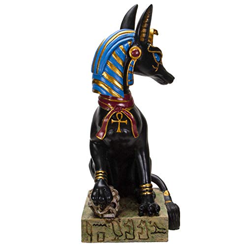 Pacific Trading Giftware Ancient Egyptian God Anubis Sitting Pose Resin Figurine
