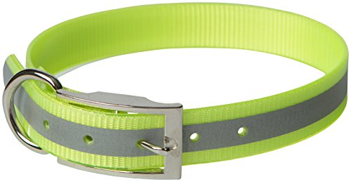 OmniPet Sunglo Reflective Regular Dog Collar, 1 x 19, Yellow