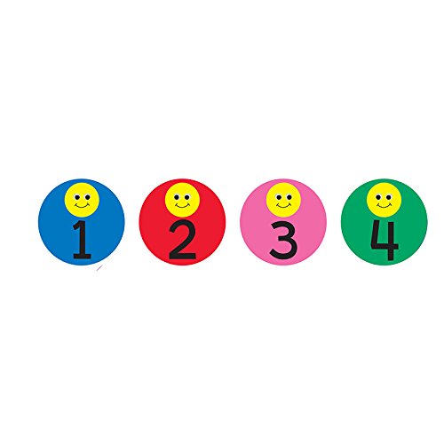 Hygloss Die Cut Calendar Number Cards - Adorable Variety of Smiley Faces 3" - Colorful & Bright Number Cards - Great for Students & Classrooms - Calendar Numbers with Printed Daily Number - 31 Count