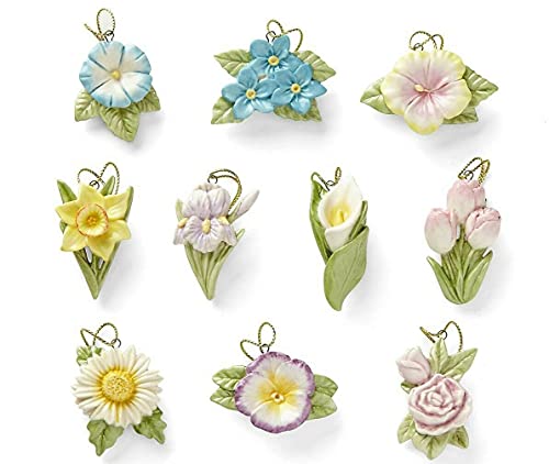 Lenox Ornament Tree - Set of Ornaments (Celebrate Flowers)