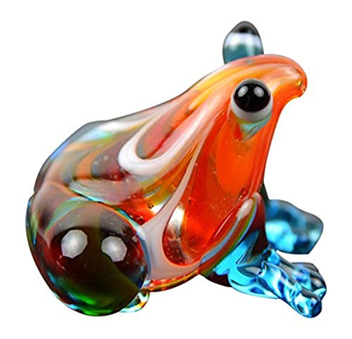Midwest Design Touch of Nature Miniature Glass Multi Colored Frog 0.75 Inch 1Pc