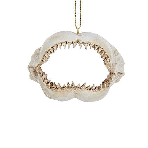 Kurt Adler 2 375" Resin Shark Jaws Ornament
