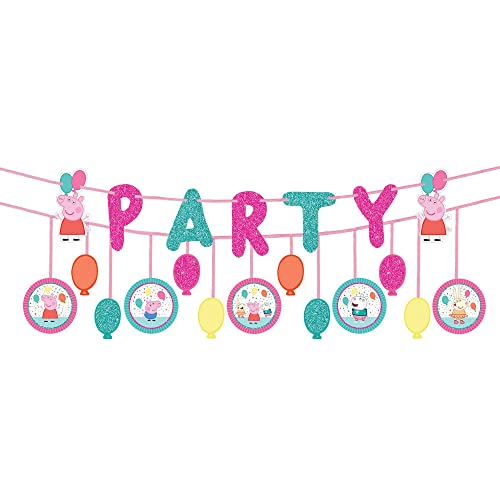 Amscan Peppa Pig Double Banner | Multicolor | Decoration | 1 Pc.