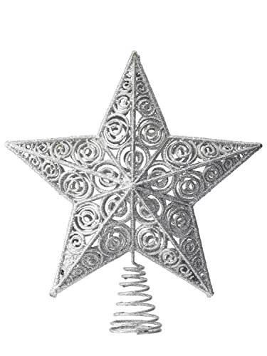 Regency International Glitter 3D Star Tree Topper Ace/Box, 12 Inches, Christmas, Decor