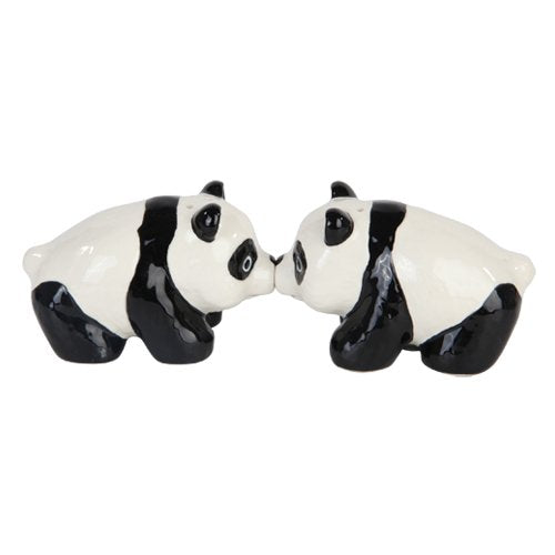 Pacific Trading Giftware 3" L Cutie China Panda Kissing Magnetic Salt & Pepper Shakers -Attractives Collection
