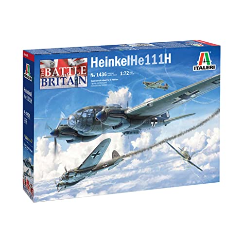 MRC Italeri 1436S 1:72 Heinkel HE-111H-6, Faithful Replica, Model Making, Crafts, Hobbies, Gluing, Plastic Construction kit, Assembly