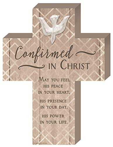 Cathedral Art Abbey Gift 8"x6" Confirmation Boxed Wood Cross W/Easel, Multi