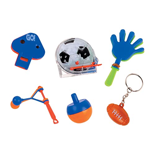 Amscan High Quality Sports Value Mix Supply, Multicolor, 12 x 8 1/4", 48ct Party Favors, Package Size, Multi Color