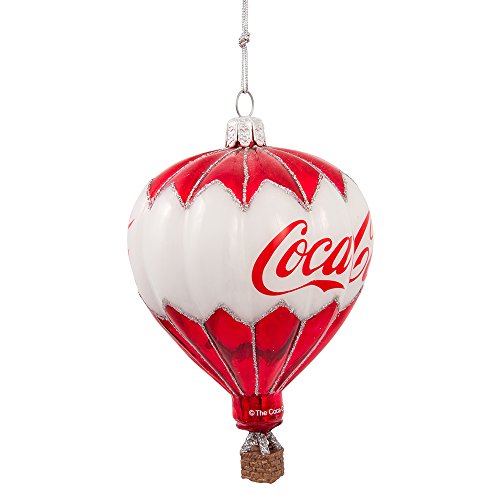 Kurt Adler Coca-Cola Glass Balloon Ornament, 3.5-Inch