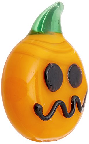 Midwest Design Touch of Nature Miniature Glass Pumpkin 0.75 Inch 1Pc