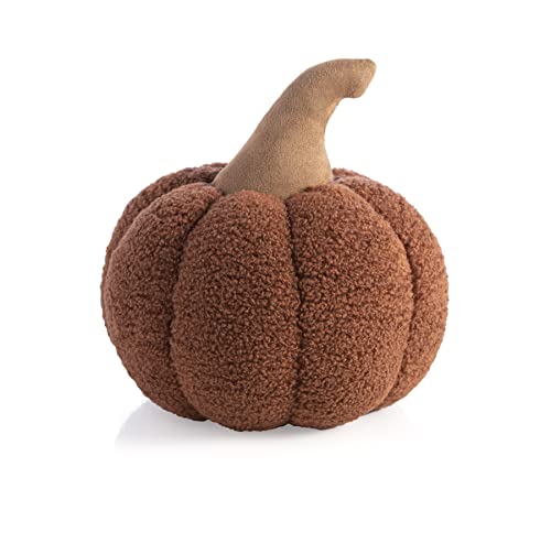 Shiraleah Medium Orange Sherpa Pumpkin Pillow