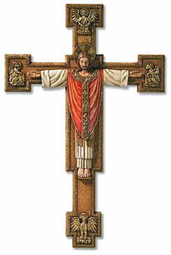 Christian Brands Christus Rex Wall Crucifix Christ the King 13 Inches