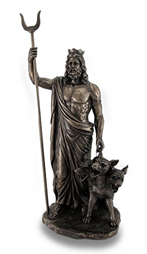 Unicorn Studio Resin Statues Greek God Of The Underworld Hades Bronze Finished Statue 7.5 X 14.5 X 4.5 Inches Bronze