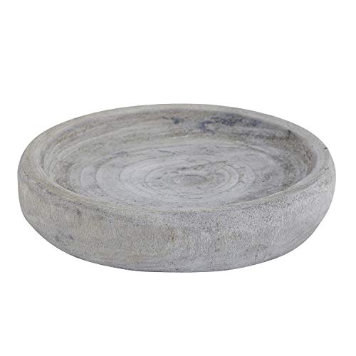 Creative Brands SB Design Studio Table Sugar Collection Paulownia Wood Bowl, Small, Grey