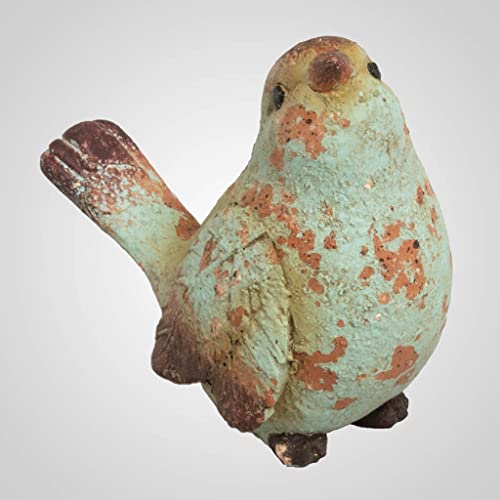 Lipco Polyresin Distressed-Finish Bird Figurine, 4-inch Length, Tabletop Decoration