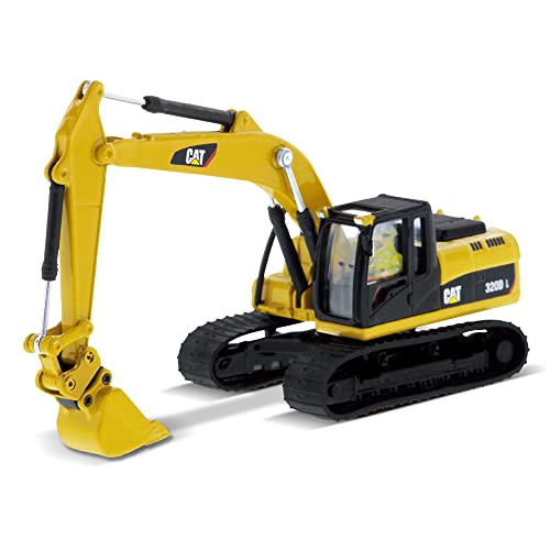 1:87 Caterpillar 320D L Hydraulic Excavator with Multiple Work Tools (Clean Up Bucket, Grapple, Hammer, and Multi Processor) - 85652 - High Line Series by Diecast Masters