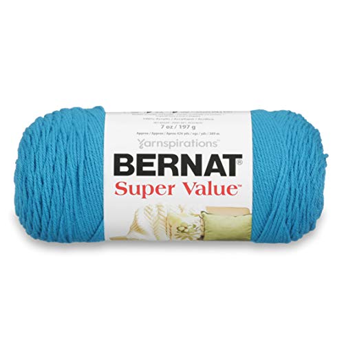 Spinrite Yarns (CA) Bernat Super Value Yarn, 7 oz, Gauge 4 Medium Worsted, Peacock