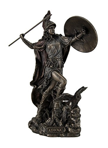 Unicorn Studio Athena Greek Goddess Throwing Javelin Statue Sculpture Minerva