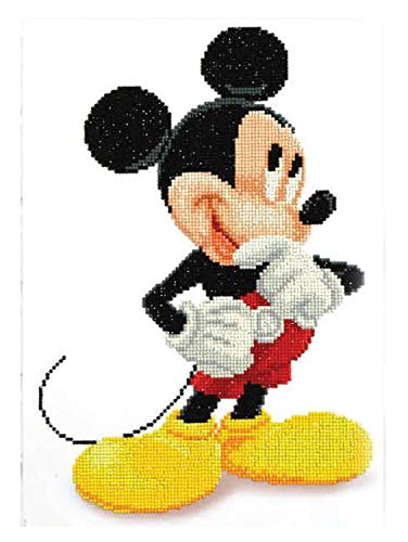 Camelot Crafts Pracht Creatives Hobby Dotz Disney Mickey Mouse Sparkling DIY Picture Approx. 31cm x 43cm Large Diamond Painting Creative Craft Trend, Colourful