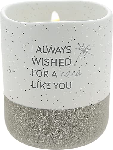 Pavilion - I Always Wished for A Nana Like You - 10-Ounce Surprise Hidden Message Natural Soy Wax Candle Cotton Scented, 1 Count (Pack of 1), 3.5‚Äù x 4‚Äù