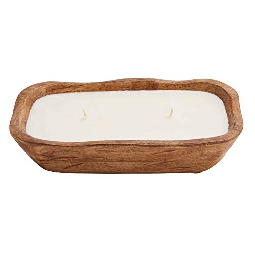 Mud Pie Dough Bowl Candle,2" x 2",Brown