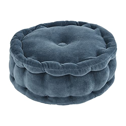 Mud Pie Round Pillow, Blue