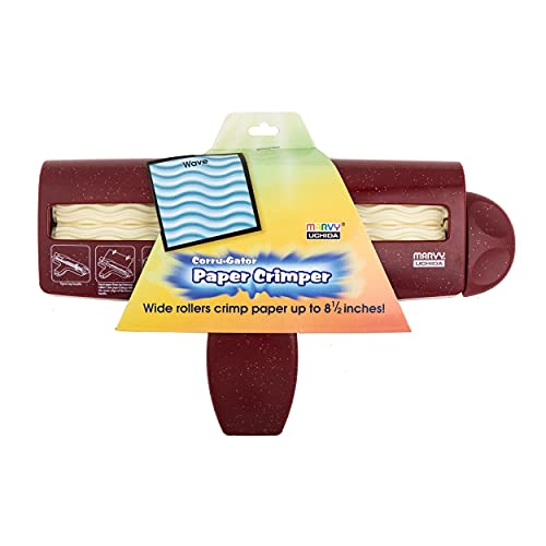 Uchida of America 8-1/2-Inch Corru-Gator Paper Crimper, Wave