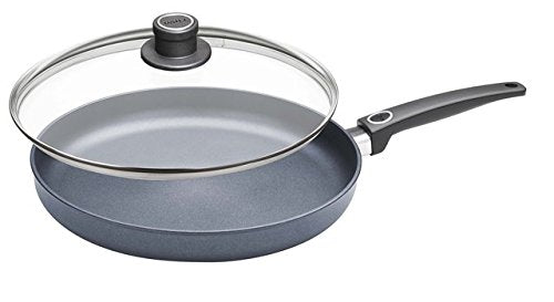 Frieling Woll Diamond Lite Diamond Reinforced Nonstick Scratch Resistant Cast Aluminum Induction Ready Fry Pan with Lid, 12.5-Inch