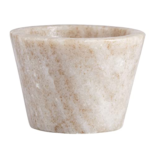 Creative Brands Santa Barbara Design Studio Table Sugar Marble Pinch Pot, 2-Inch Diameter, Grey