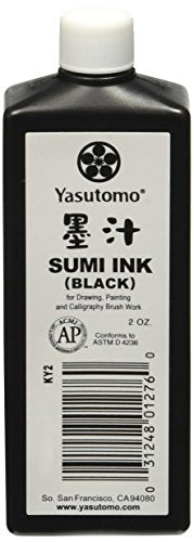 Yasutomo Sumi Ink 2oz, Black