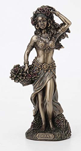 Unicorn Studio Veronese Design 8 5/8 Inch Aja Santeria Orisha of Forest and Herbs Cold Cast Resin Antique Bronze Finish Statue Home Decor