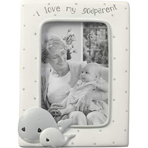 Precious Moments Whale I Love My Godparent 4 x 6 Resin & Glass 183408 Photo Frame One Size Multi
